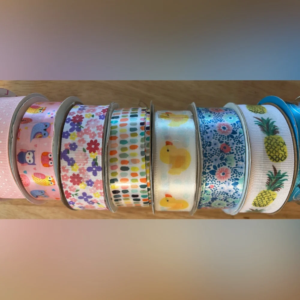 Colorful Patterned Ribbon Set - Picture 3 of 6